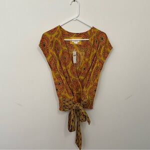 Maeve cap sleeved blouse